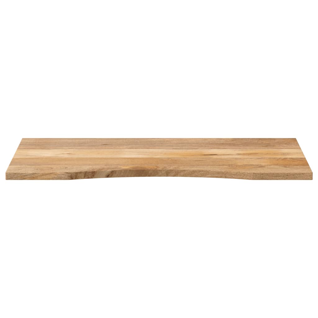 bordplade med kurvet form 110x60x2,5 cm ru massivt mangotræ