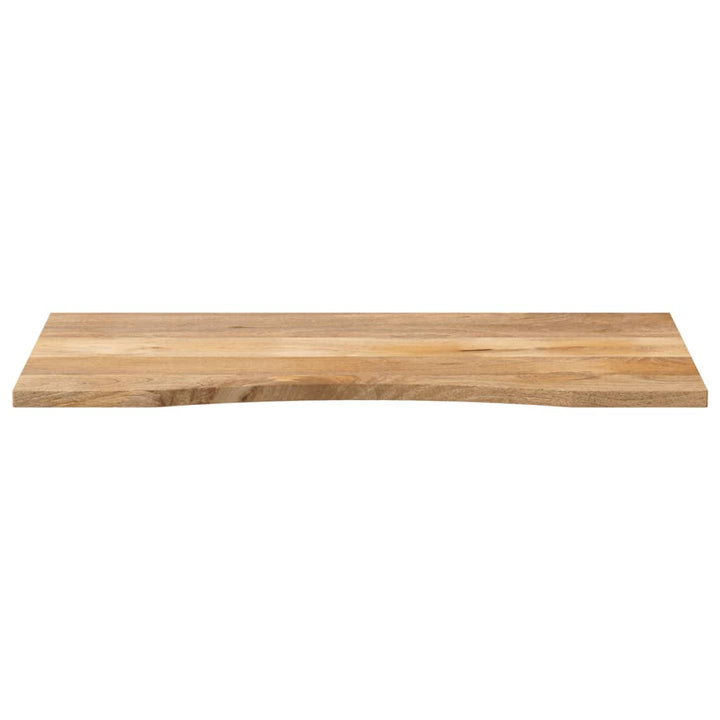 bordplade med kurvet form 110x60x2,5 cm ru massivt mangotræ
