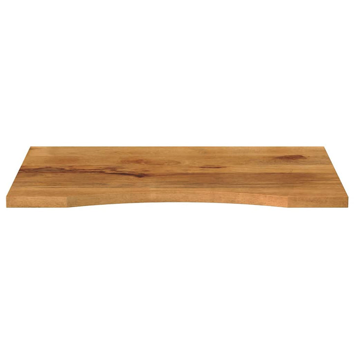 bordplade med kurvet form 80x50x2,5 cm ru massivt mangotræ