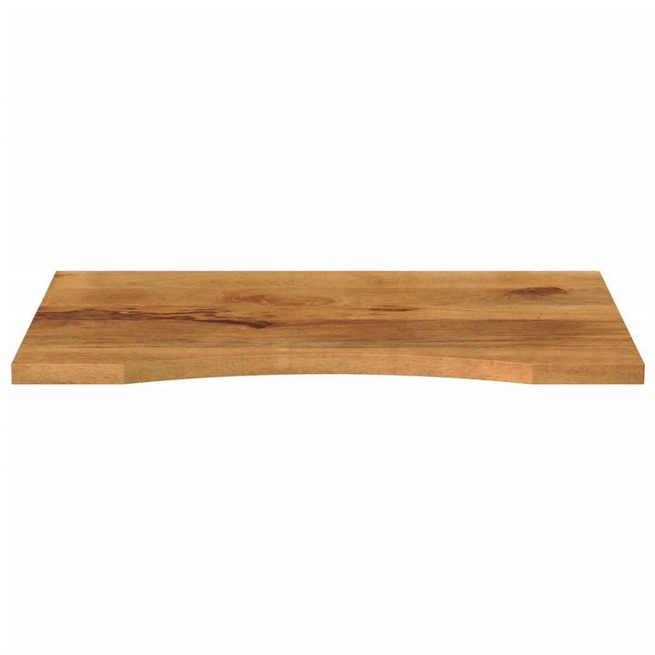 bordplade med kurvet form 90x50x2,5 cm ru massivt mangotræ