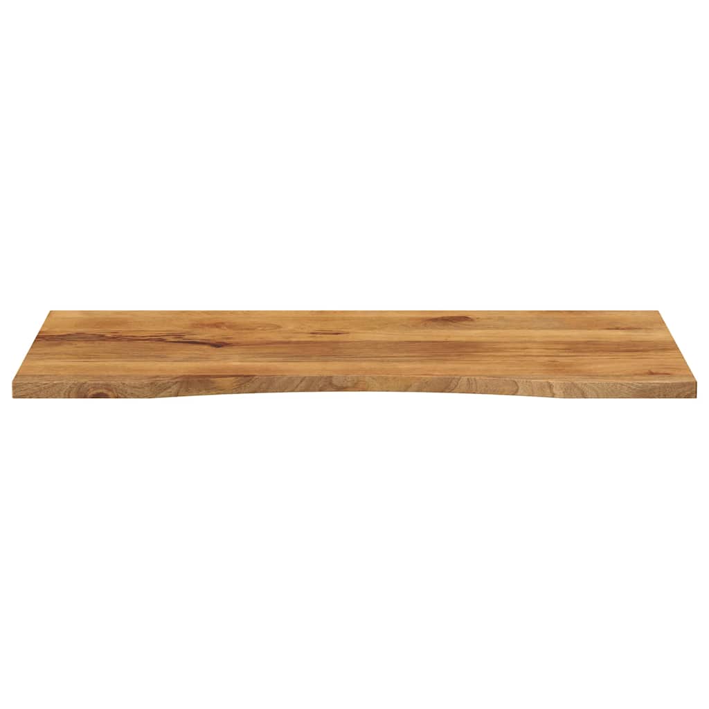 bordplade med kurvet form 110x50x2,5 cm ru massivt mangotræ