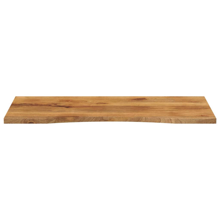 bordplade med kurvet form 140x50x2,5 cm ru massivt mangotræ