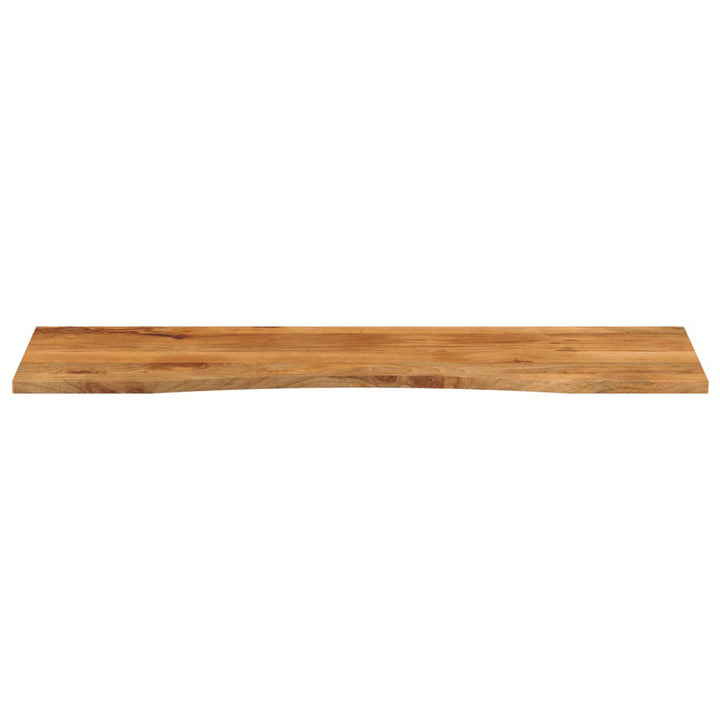 bordplade med kurvet form 160x50x2,5 cm ru massivt mangotræ