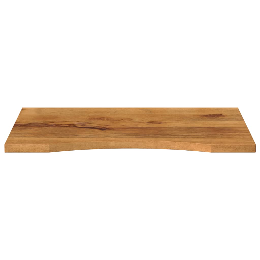 bordplade med kurvet form 80x60x2,5 cm ru massivt mangotræ