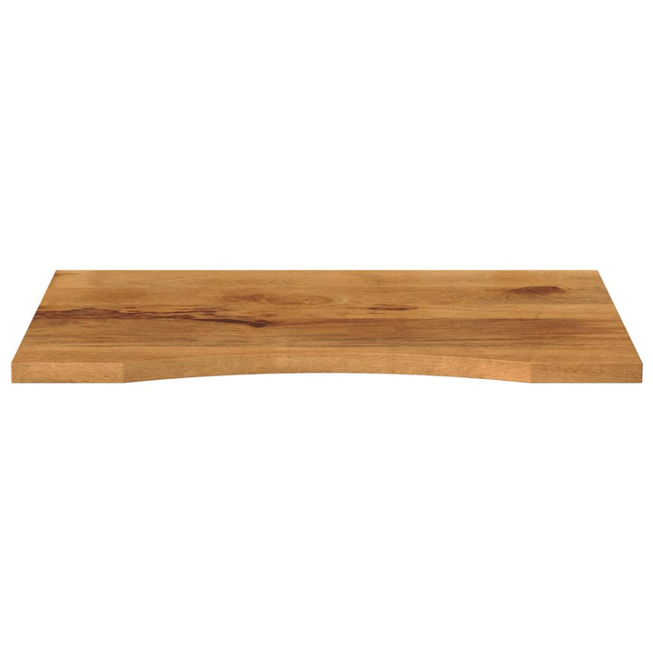 bordplade med kurvet form 80x60x2,5 cm ru massivt mangotræ