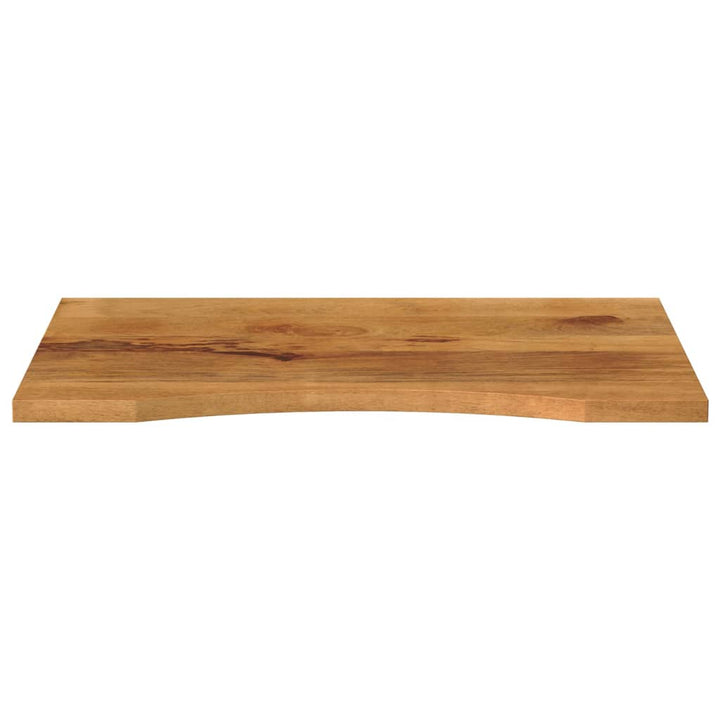 bordplade med kurvet form 90x60x2,5 cm ru massivt mangotræ