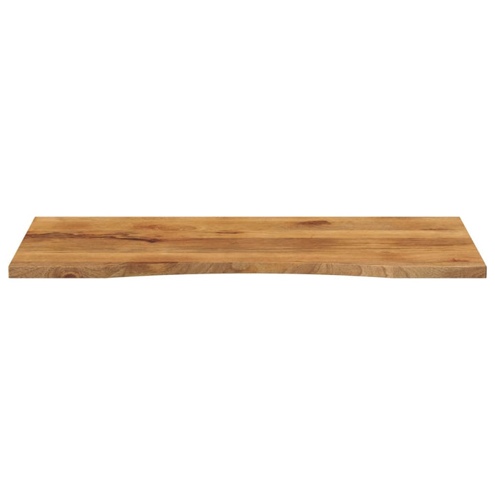 bordplade med kurvet form 110x60x2,5 cm ru massivt mangotræ