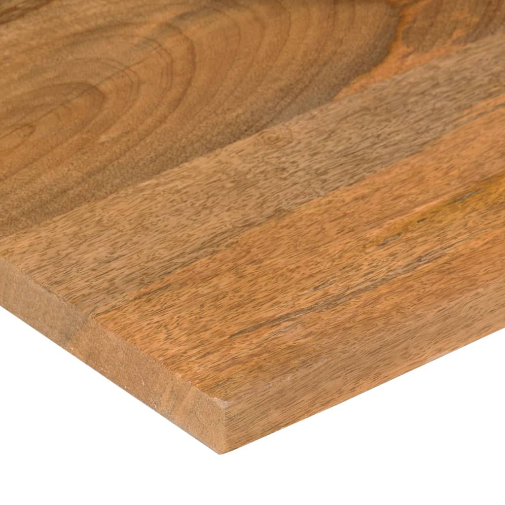 bordplade med kurvet form 110x60x2,5 cm ru massivt mangotræ