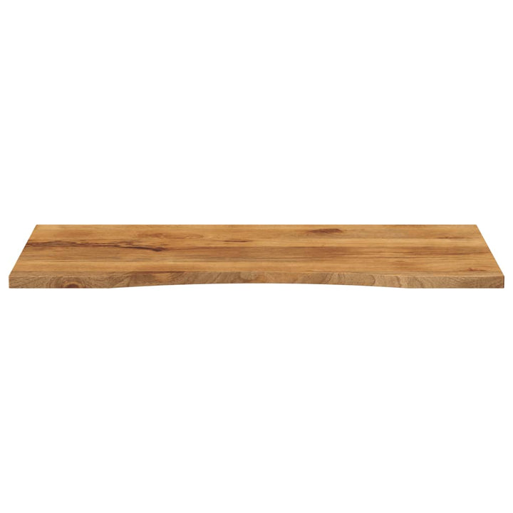 bordplade med kurvet form 120x60x2,5 cm ru massivt mangotræ