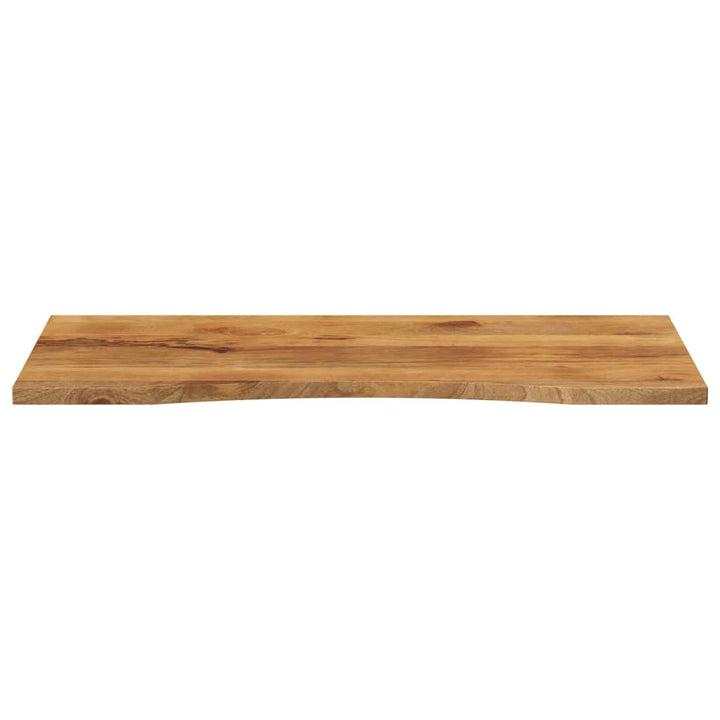 bordplade med kurvet form 140x60x2,5 cm ru massivt mangotræ