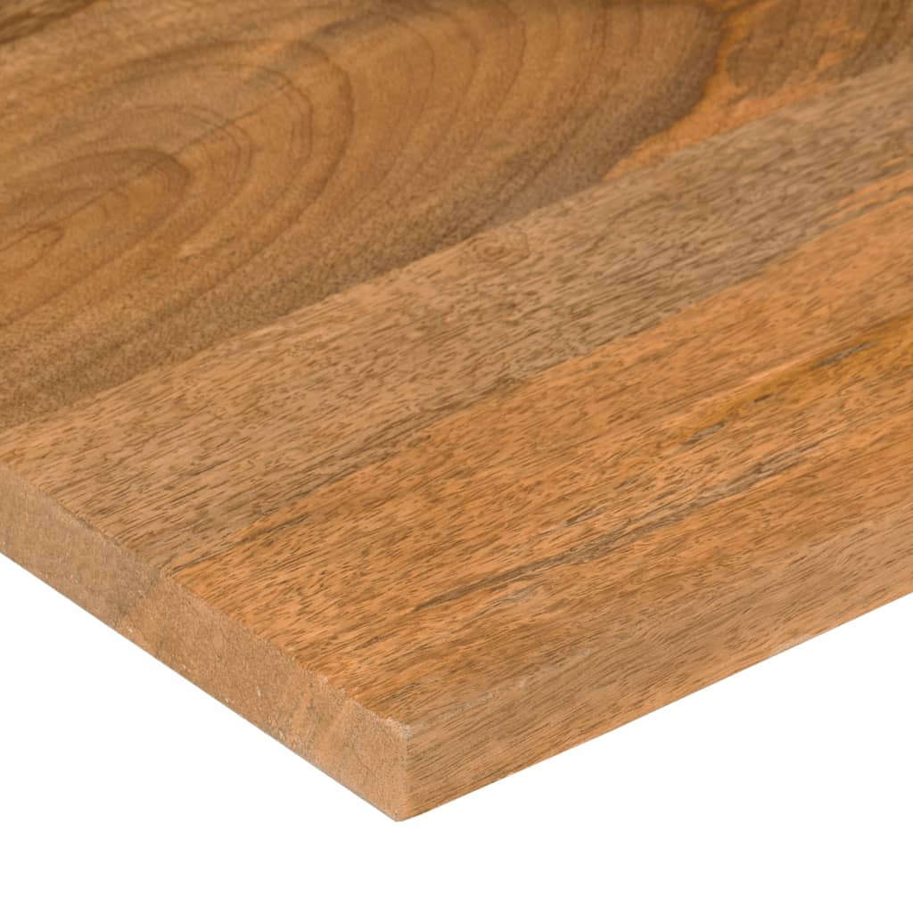 bordplade med kurvet form 140x60x2,5 cm ru massivt mangotræ