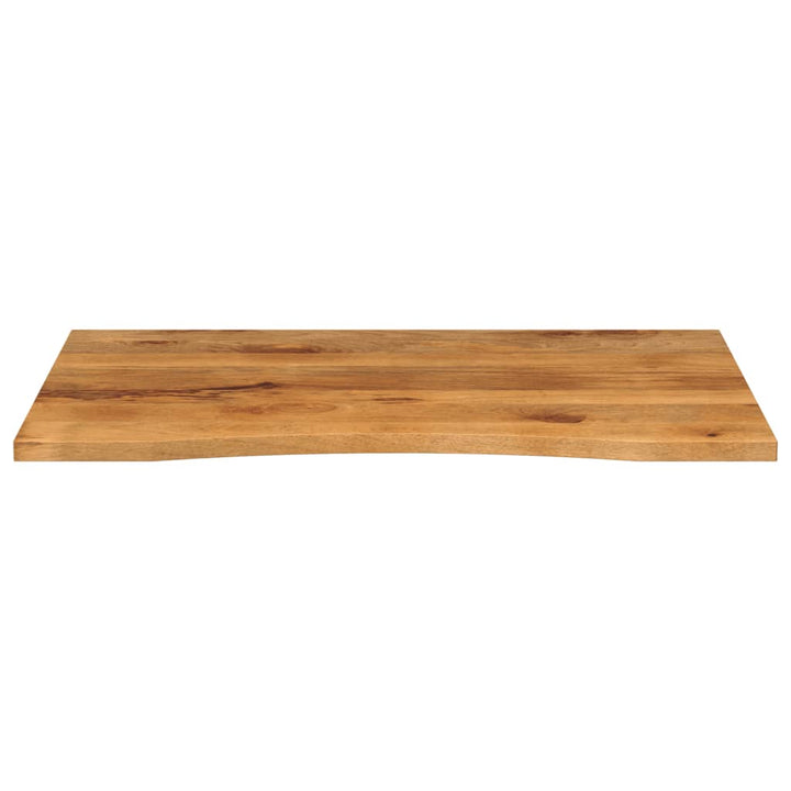 bordplade med kurvet form 110x80x2,5 cm ru massivt mangotræ