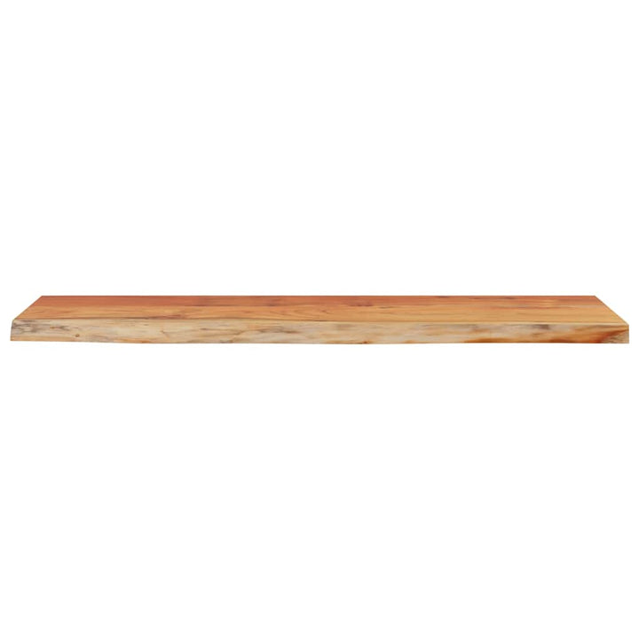 væghylde 80x20x2,5 cm rektangulær massivt akacietræ