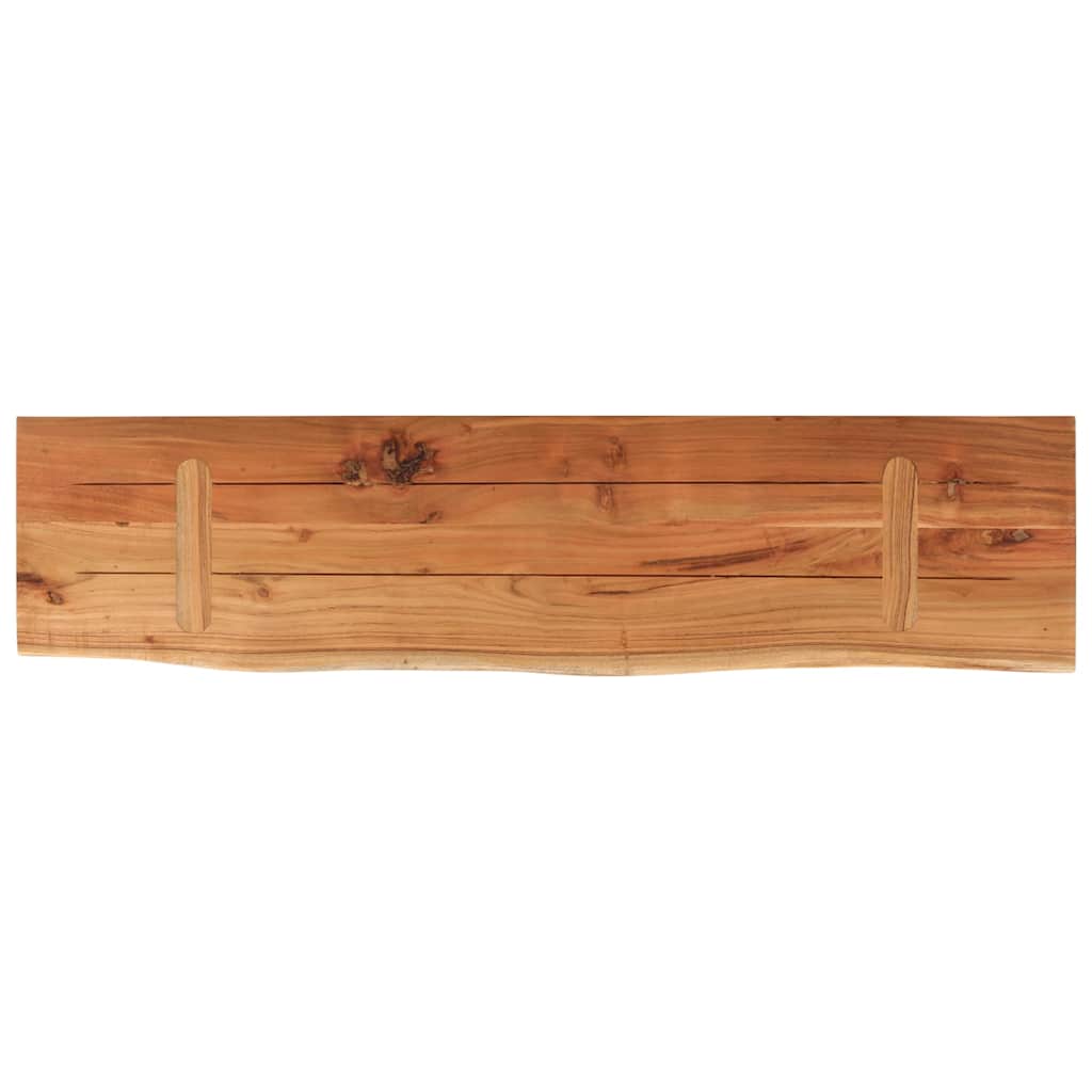 væghylde 80x20x2,5 cm rektangulær massivt akacietræ