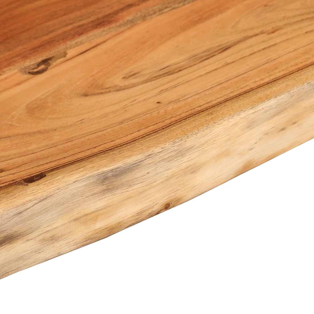 væghylde 80x20x2,5 cm rektangulær massivt akacietræ