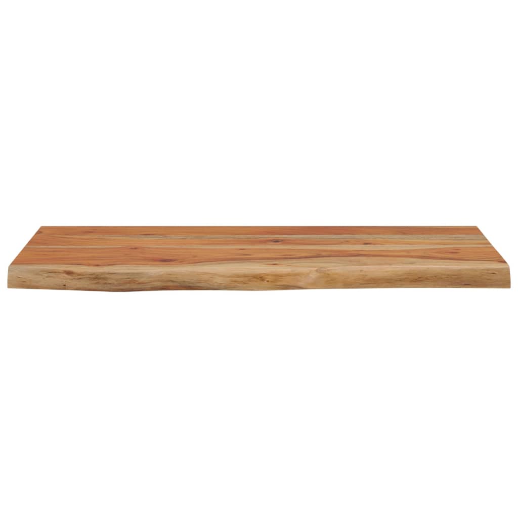 væghylde 60x30x2,5 cm rektangulær massivt akacietræ