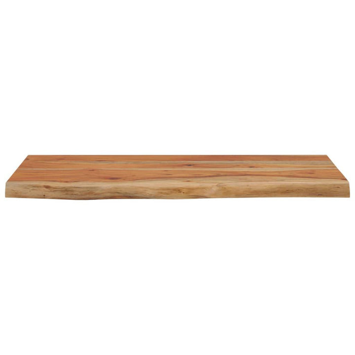 væghylde 60x30x2,5 cm rektangulær massivt akacietræ
