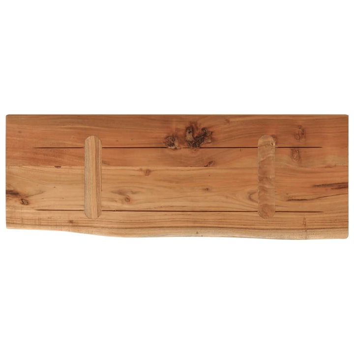 væghylde 70x30x2,5 cm rektangulær massivt akacietræ