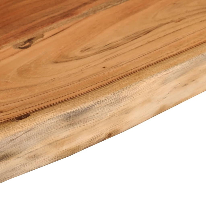 væghylde 70x30x2,5 cm rektangulær massivt akacietræ