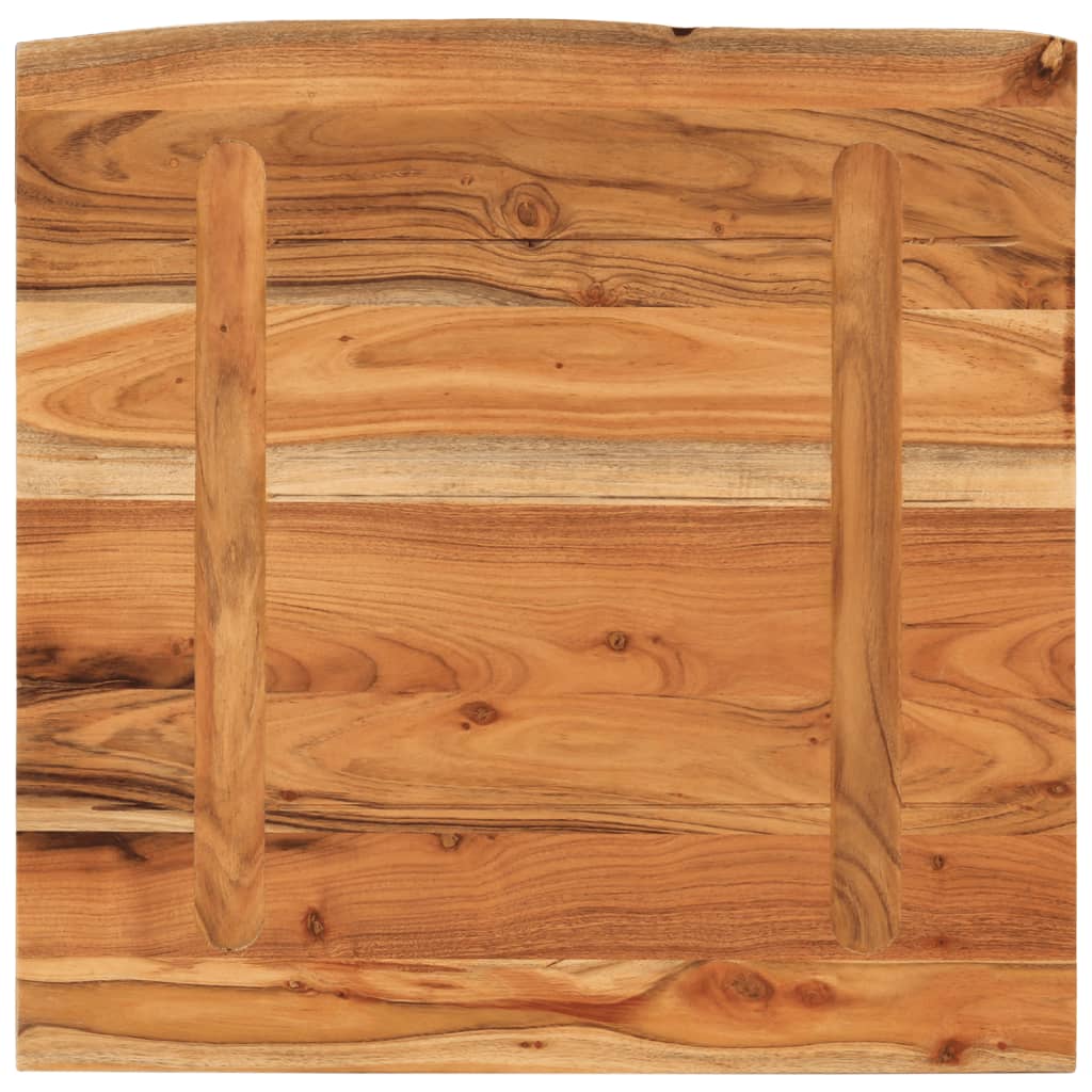 væghylde 40x40x2,5 cm rektangulær massivt akacietræ