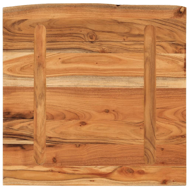 væghylde 40x40x2,5 cm rektangulær massivt akacietræ