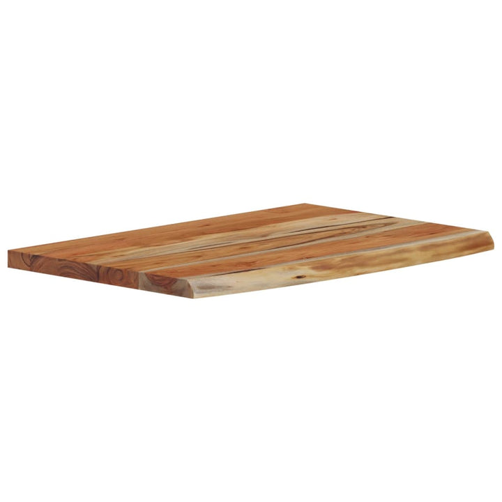 væghylde 70x40x2,5 cm rektangulær massivt akacietræ