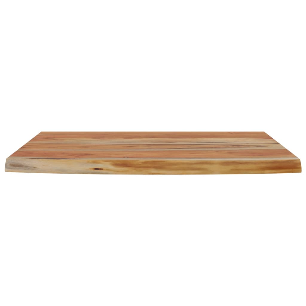 væghylde 70x40x2,5 cm rektangulær massivt akacietræ