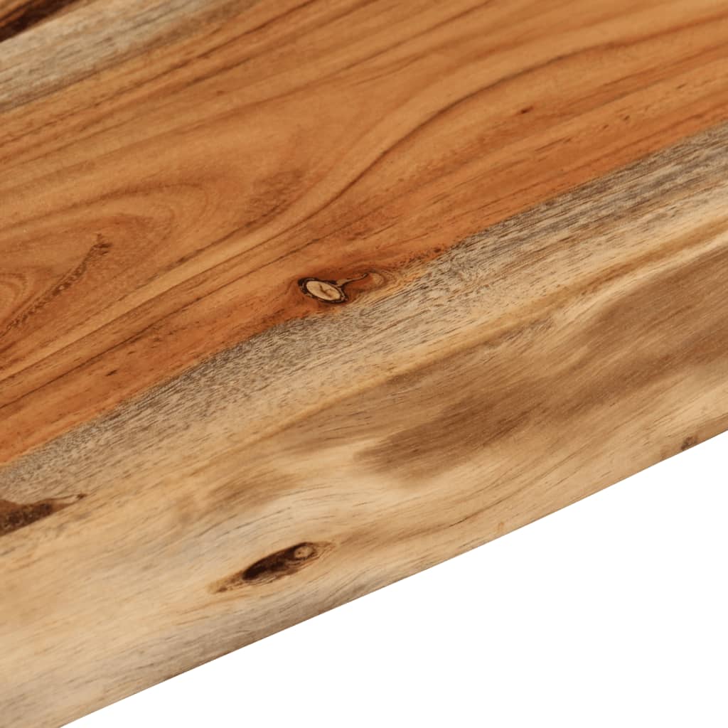 væghylde 70x40x2,5 cm rektangulær massivt akacietræ