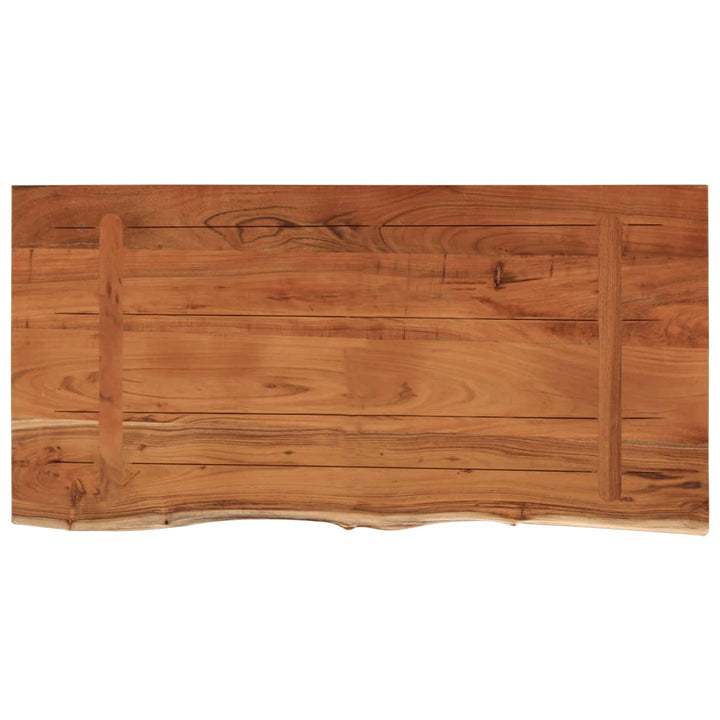 bordplade 80x40x2,5 cm rektangulær massivt akacietræ