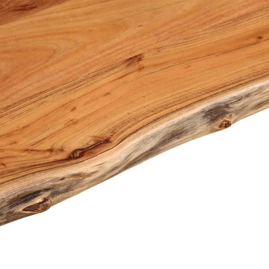 bordplade 80x40x2,5 cm rektangulær massivt akacietræ
