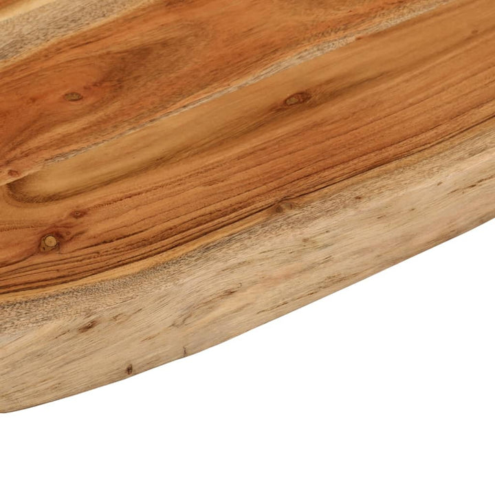 bordplade til badeværelse 80x60x2,5 cm rektangulær akacietræ