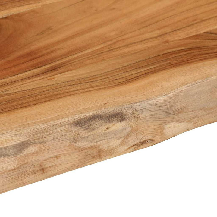 bordplade til badeværelse 140x60x2,5 cm rektangulær akacietræ