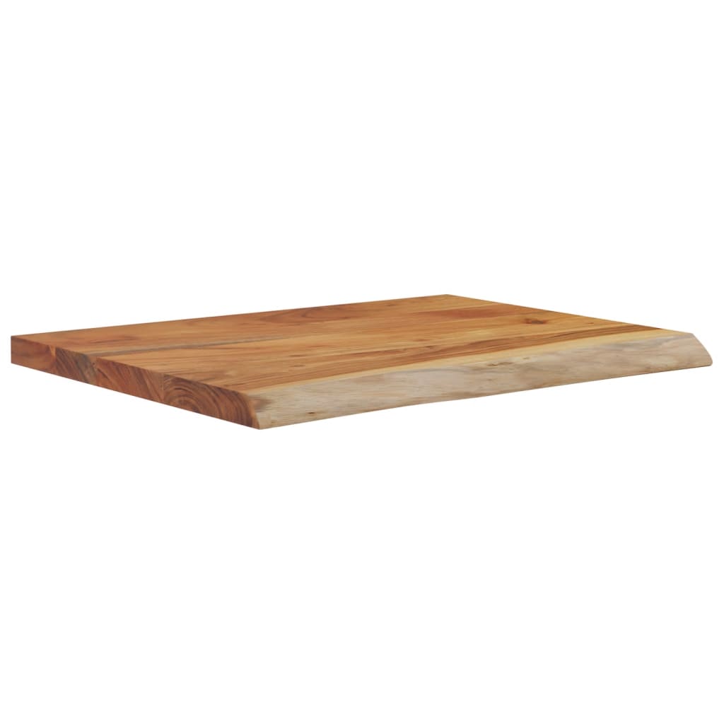 væghylde 40x20x3,8 cm rektangulær massivt akacietræ