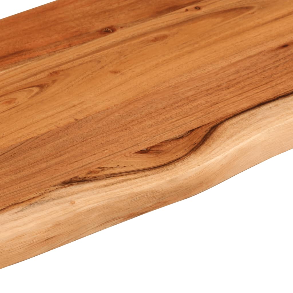 væghylde 110x30x3,8 cm rektangulær massivt akacietræ