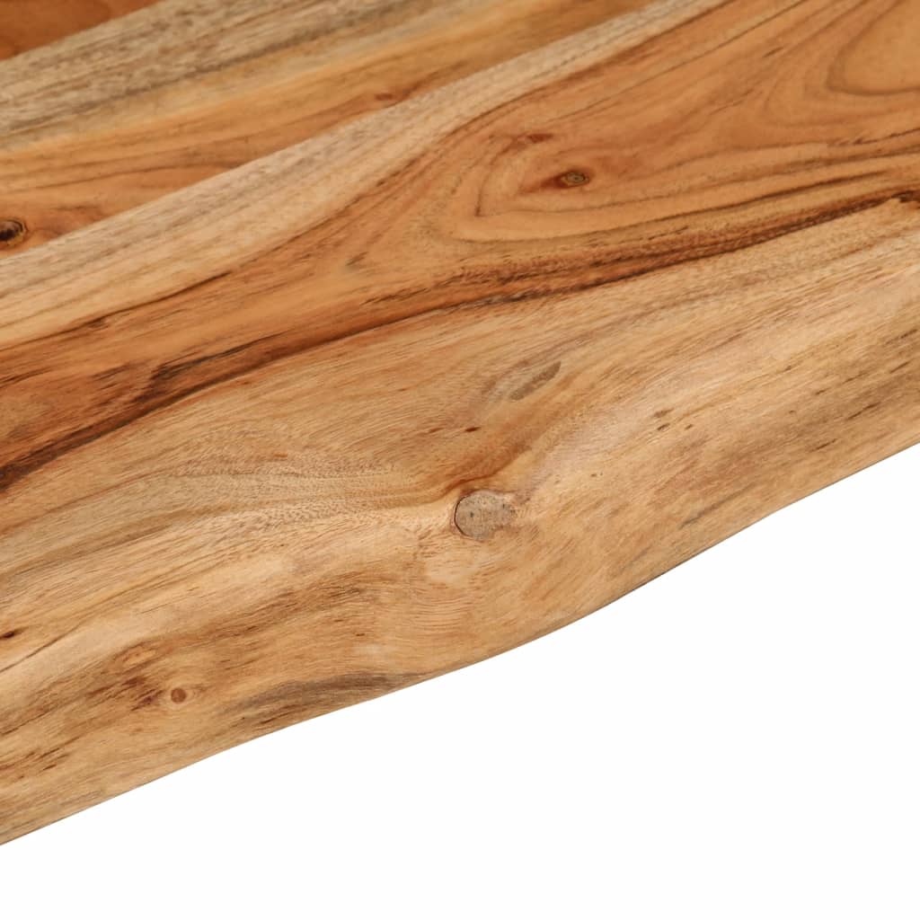 bordplade 140x30x3,8 cm rektangulær massivt akacietræ