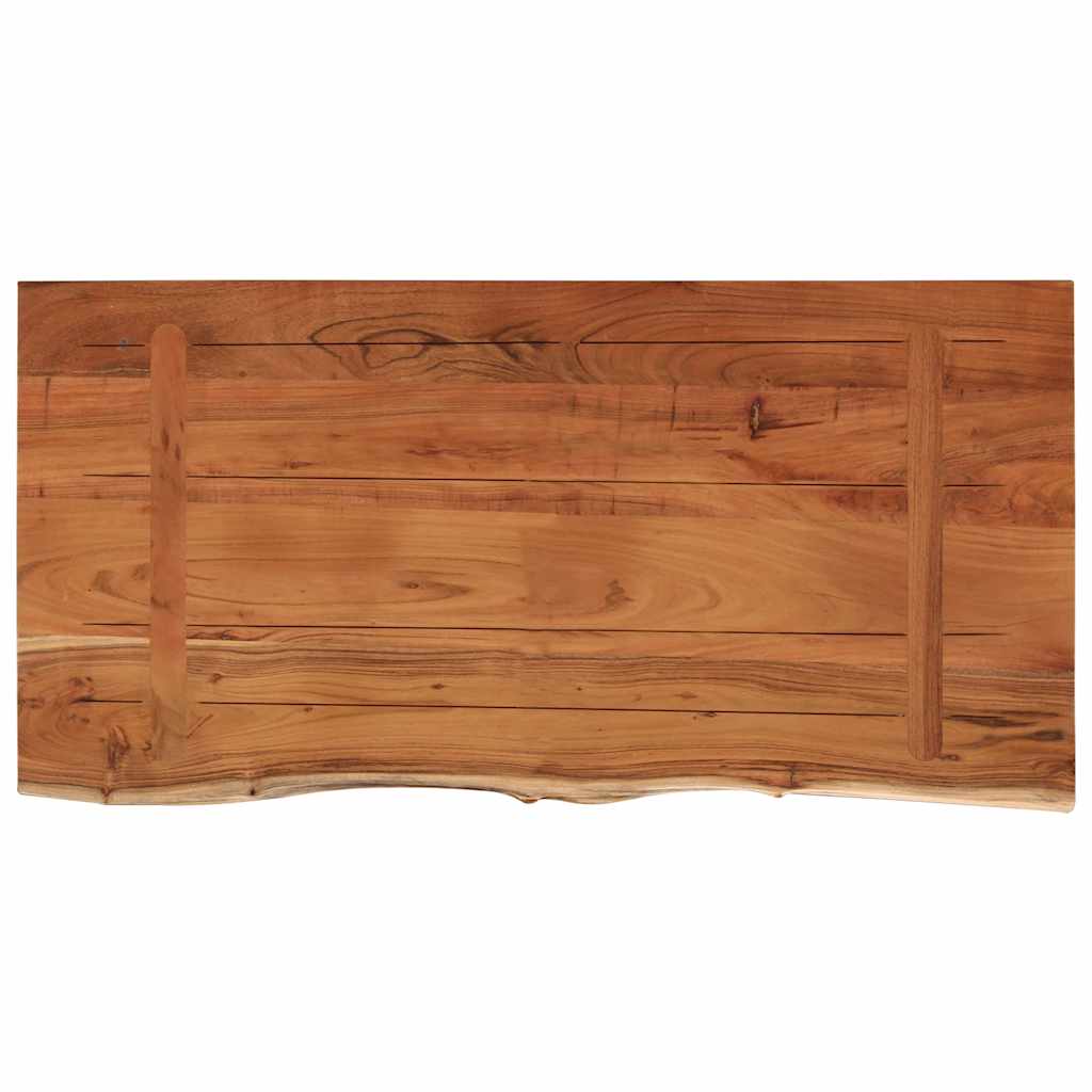 bordplade 80x40x3,8 cm rektangulær massivt akacietræ