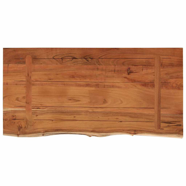 bordplade 80x40x3,8 cm rektangulær massivt akacietræ