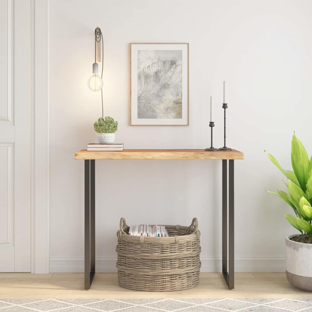 bordplade 80x40x3,8 cm rektangulær massivt akacietræ