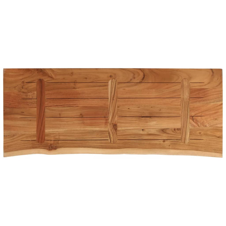 bordplade 110x40x3,8 cm rektangulær massivt akacietræ