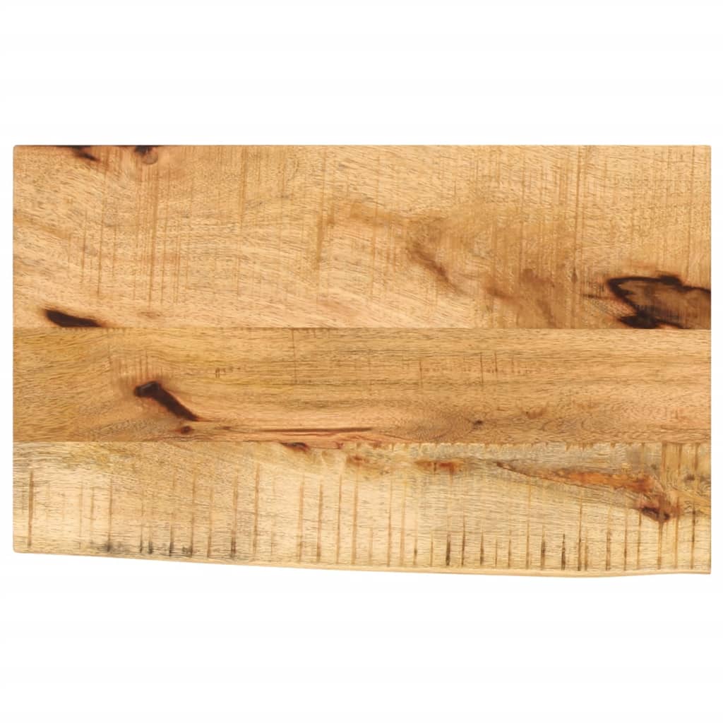 bordplade 50x20x2,5 cm naturlig kant massivt ru mangotræ