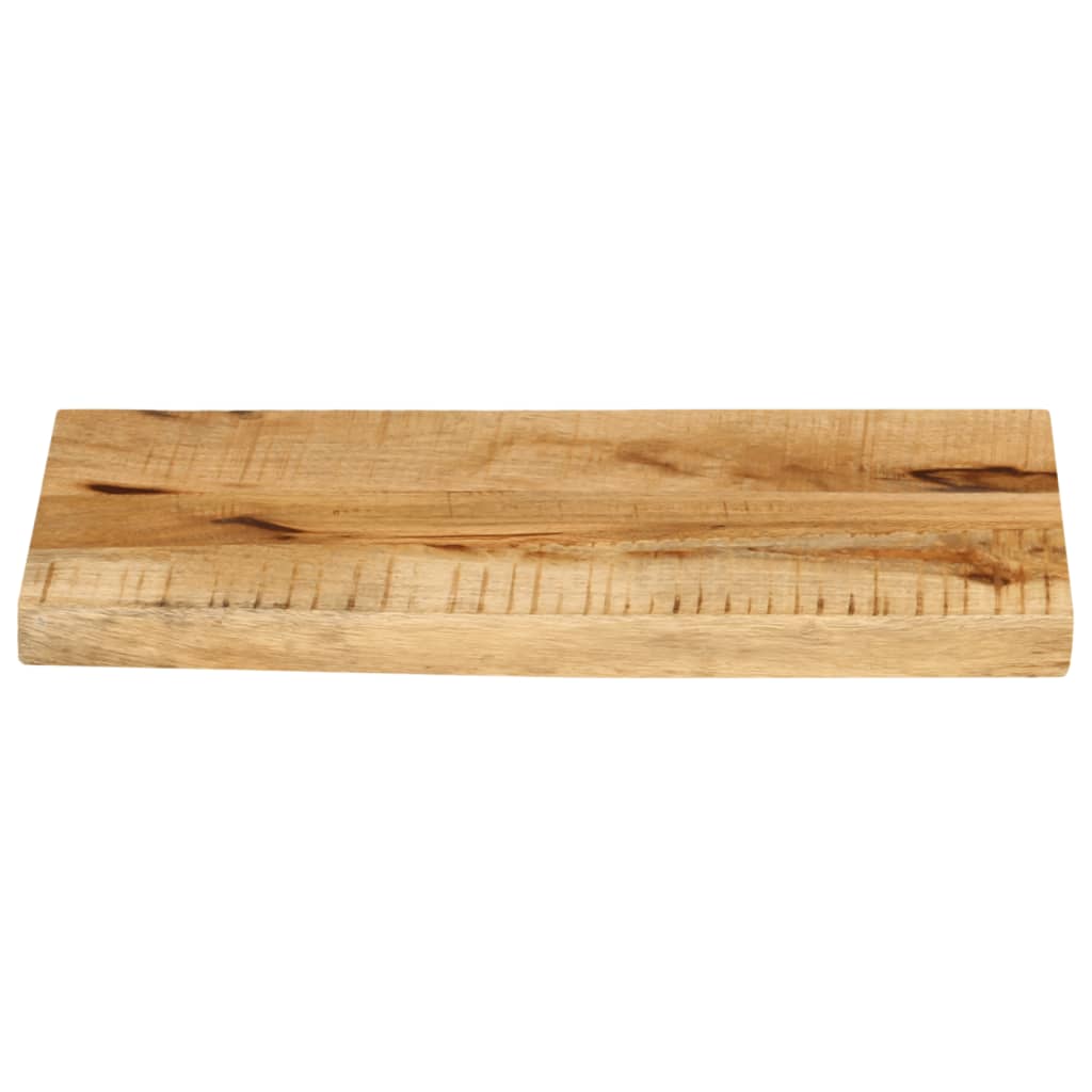 bordplade 50x20x2,5 cm naturlig kant massivt ru mangotræ