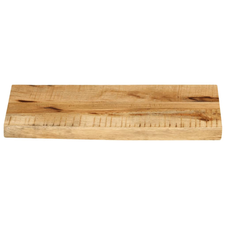 bordplade 50x20x2,5 cm naturlig kant massivt ru mangotræ