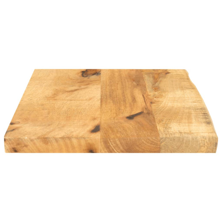 bordplade 50x20x2,5 cm naturlig kant massivt ru mangotræ