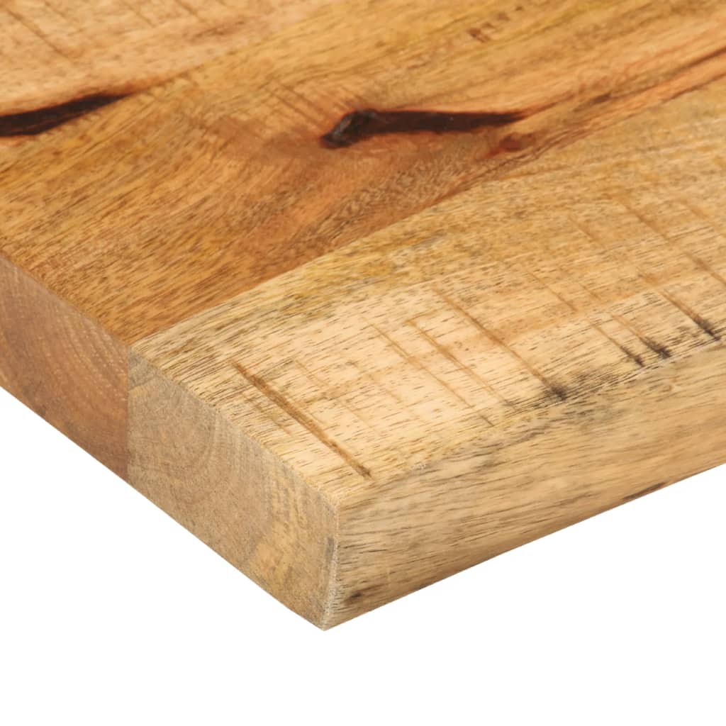 bordplade 50x20x2,5 cm naturlig kant massivt ru mangotræ