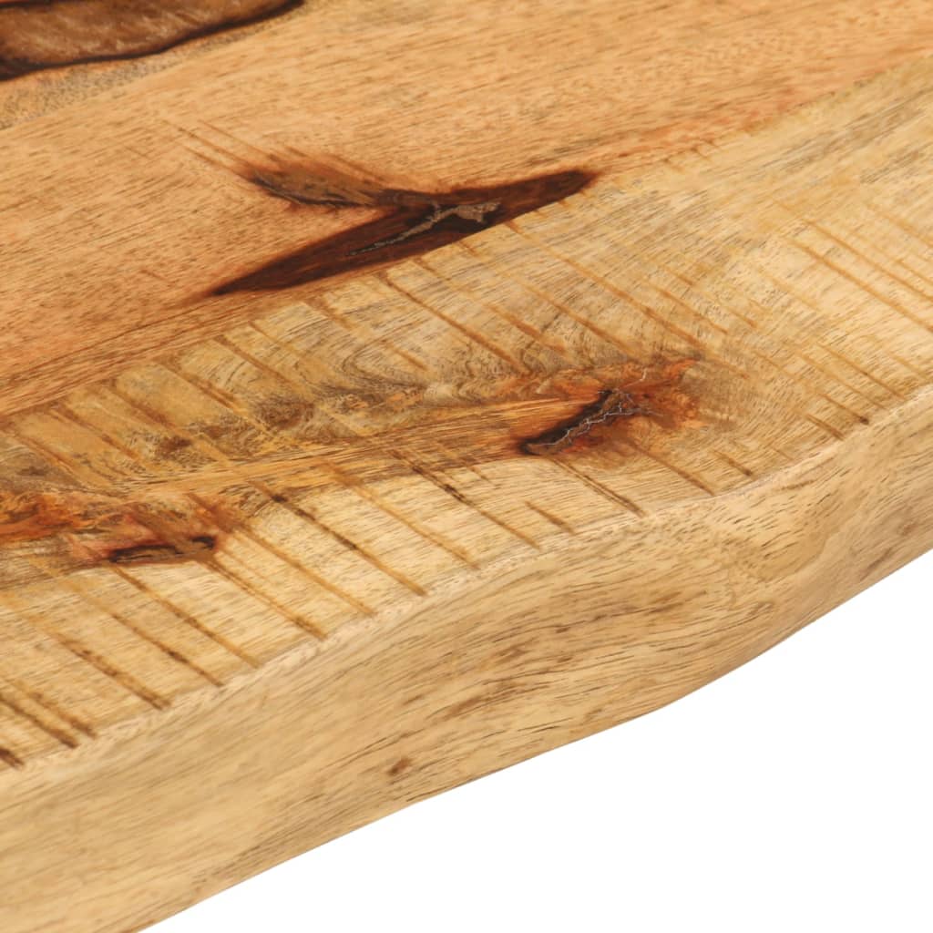 bordplade 50x20x2,5 cm naturlig kant massivt ru mangotræ