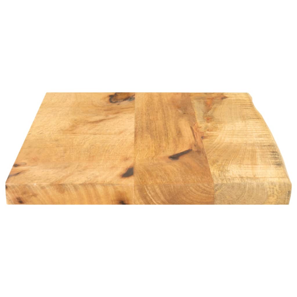 bordplade 60x20x2,5 cm naturlig kant massivt ru mangotræ