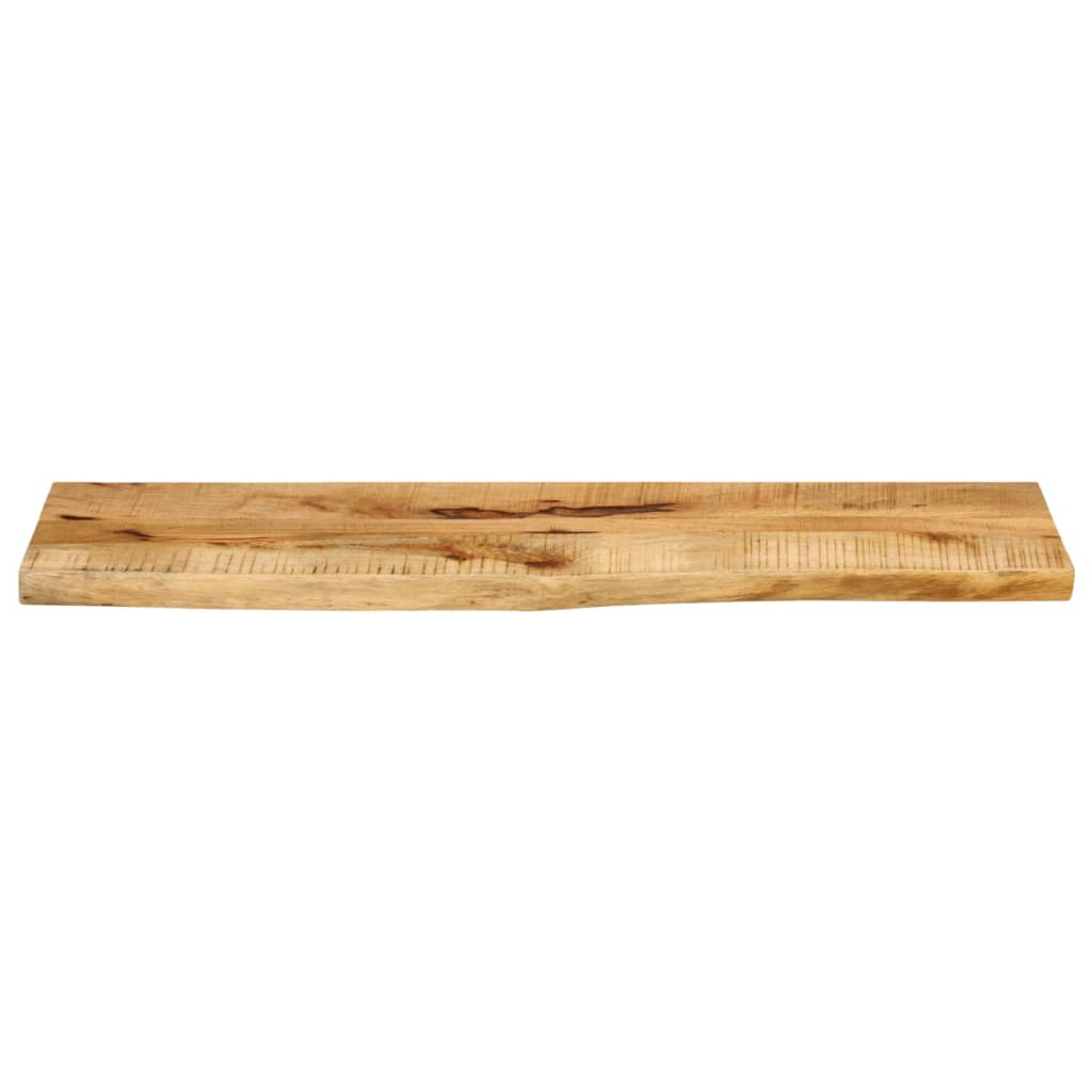 bordplade 100x30x2,5 cm naturlig kant massivt ru mangotræ