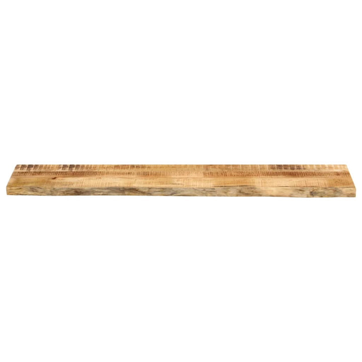 bordplade 180x30x2,5 cm naturlig kant massivt ru mangotræ