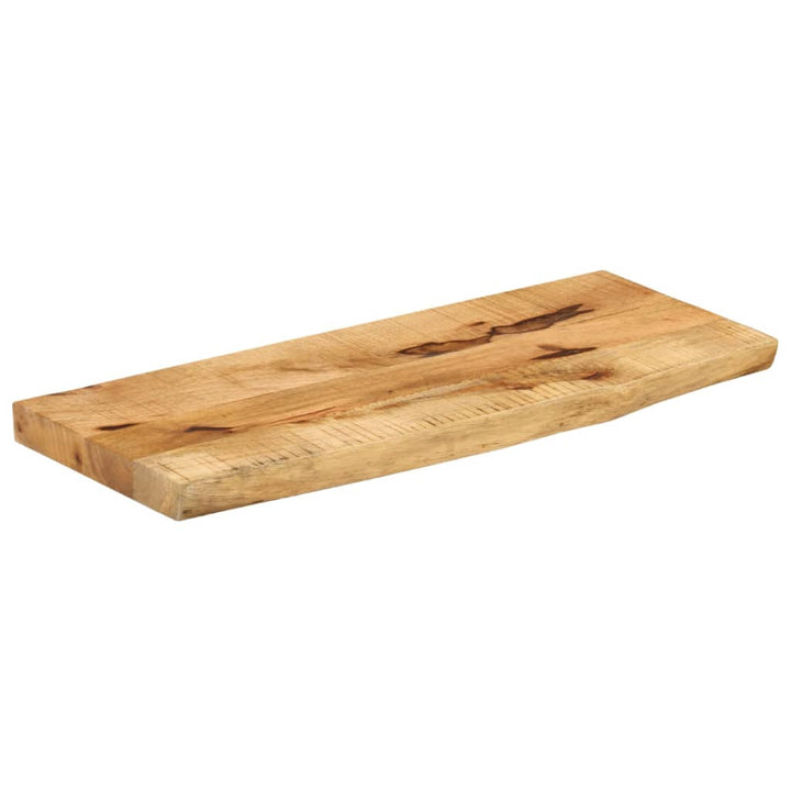 bordplade 80x40x2,5 cm naturlig kant massivt ru mangotræ