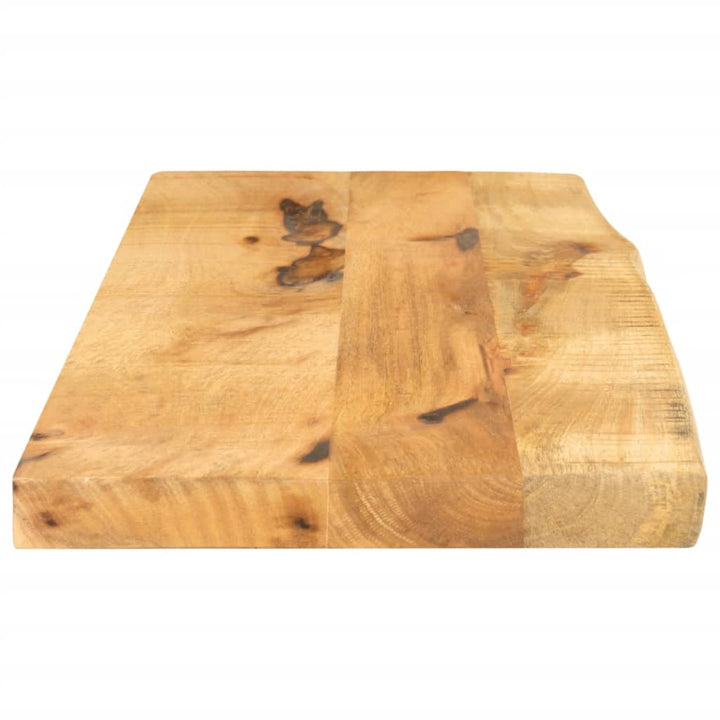 bordplade 80x40x2,5 cm naturlig kant massivt ru mangotræ